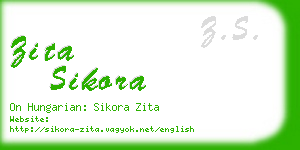 zita sikora business card